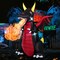 Costway 8 FT Halloween Inflatable Fire Dragon Giant Blow up Decoration with LED Lights